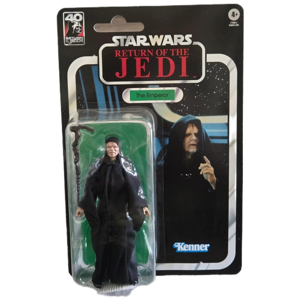 Star Wars Black Series Emperor Palpatine ROTJ 40th Anniversary 6" Kenner Carded